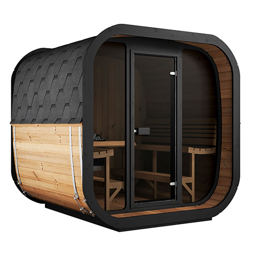 SaunaLife Luxury Cube 7 Backyard Sauna Kit